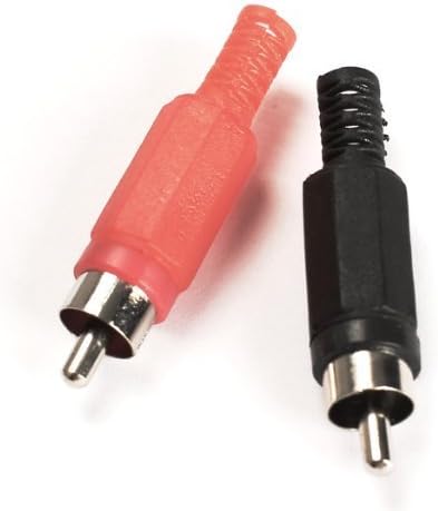 Honbay 20PCS Conector RCA Macho para Audio Video miniatura 3