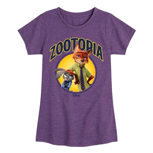 Disney Zootopia - Hopps & Wilde - Toddler & Youth Girls Short Sleeve Graphic T-Shirt