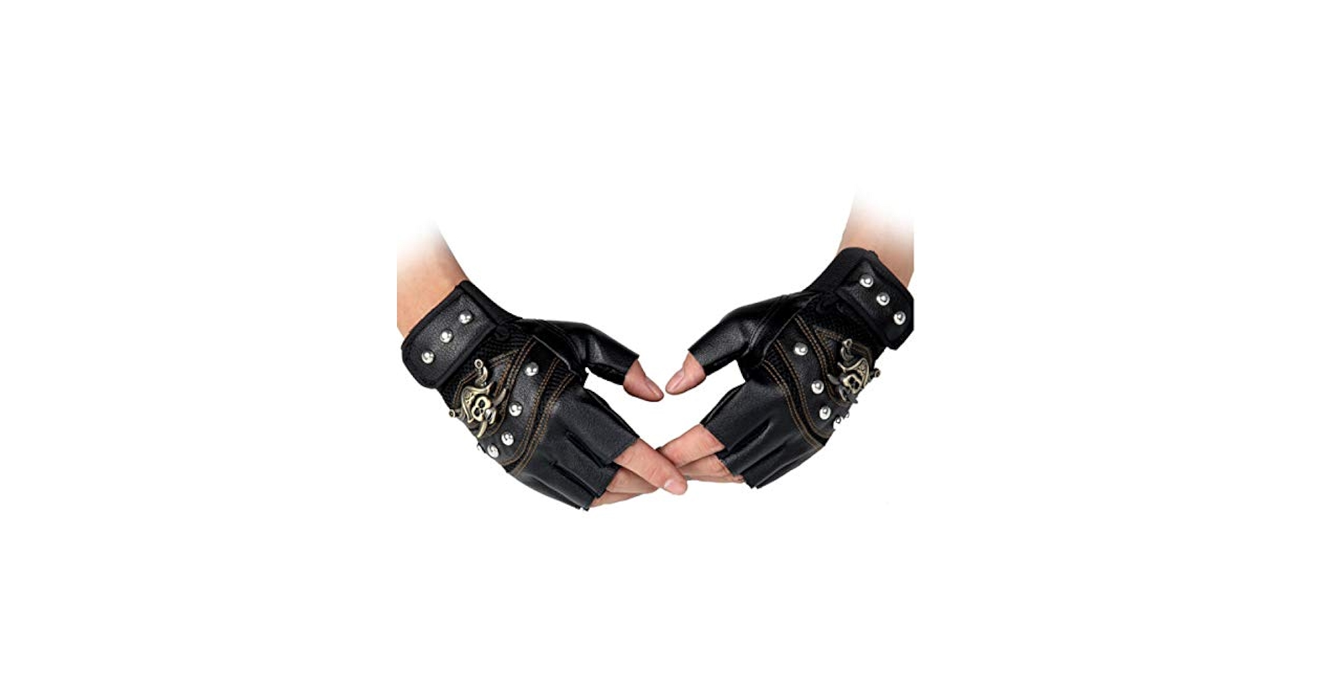 小物   Punk leather globe Mens Leather Spike stud Punk Rocker Driving Motorcycle Biker