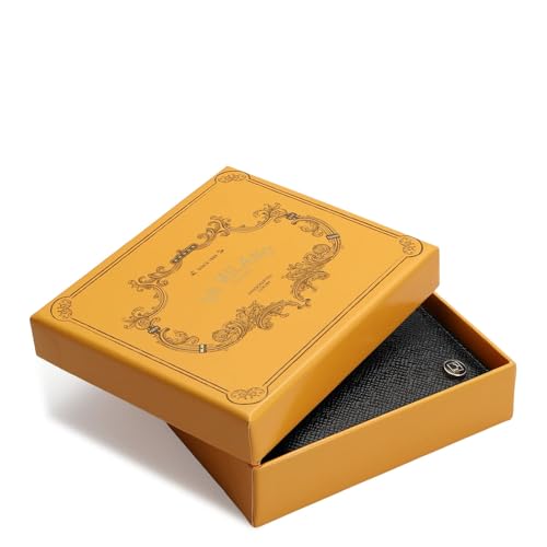 Image of Da Milano RFID Protected Leather Wallet for Men with Card Slot - Black (0693OL)