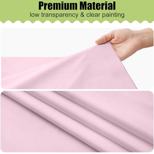 Image of Smiry Disposable Table Cloth 3 Pack, 84 Inch Round Waterproof Plastic Tablecloth, Decorative Round Table Covers for Party, Birthday, Picnic, Pink