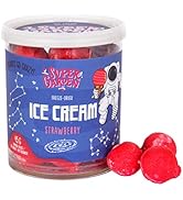 Crème glacée à la fraise lyophilisée - Bonbons lyophilisés - Nourriture délicieuse et délicieuse ...