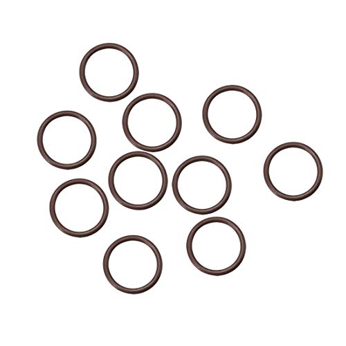 Limited Stock uxcell Fluorine Rubber O-Rings 9mm OD 7mm ID 1mm Width, Metric FKM Sealing Gasket, Pack of 10