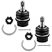 BOXI 6PC K80811 K80827 ES80941 Front Upper Lower Ball Joint and Outer Tie Rod End Kit for Toyota Tacoma 2005-2015 2WD Base & X-Runner Ball Joints Tie Rod Ends