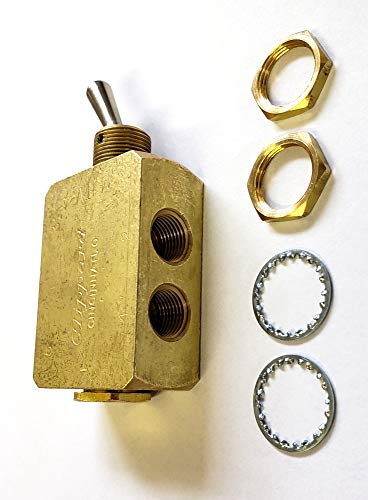 VA VTS-2 - Clippard MJTV-4 - 2 Position 3 Port Air Diverter Valve With Exhaust 1/8'' Female NPT (.405''-27 Threads)