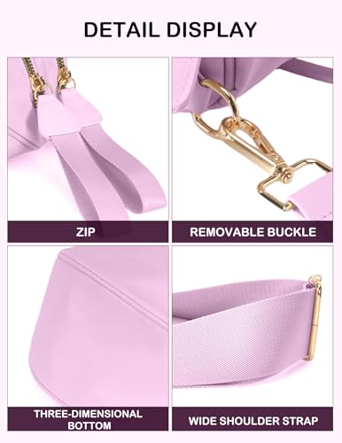 Image of FEIBOON Spacious Nylon Crossbody Bag Bum Bag Handbags Wallets Purses Trendy Shoulder Bag for Women