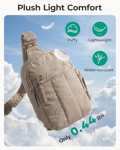 Image of BAGSMART Small Crossbody Bags for Women, Puffer Sling Bag Fanny Packs, Purses Hobo Handbag for Daily Travel Hiking