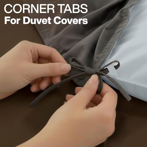 Image of Utopia Bedding Comforter Duvet Insert, Quilted Comforter with Corner Tabs, Box Stitched Down Alternative Comforters California King Size (Light Grey)
