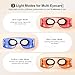 Pedete Red Light Therapy for Eyes, 3 Modes Under-Eye Red Light Eye Mask, Eye Massager for Fine Lines Eye Bags and Dark Circles for Men Women