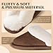 SOSUSHOE Womens Slippers Fluffy Slippers Memory Foam Slippers House Slippers Non-slip Indoor Outdoor