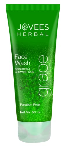 Image of Jovees Herbal Grape Face Wash With Grape Seed & Orange Peel Extracts | For Brighter & Glowing Skin | Reduces Uneven Skin Tone & Fine Lines | For Men & Women 50 ml