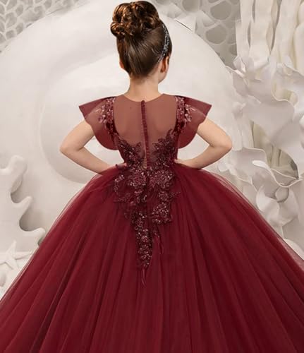 LTW Flower Girl Dresses for Wedding Lace Pageant Dresses for Girls Sweet 16 Birthday Homecoming Gown2