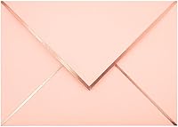 Vista 16 de Sobres A7 – Sobres de correo de lujo con solapa en V para tarjetas de 5 x 7 pulgadas – para bodas, invitaciones, baby shower, fotos, graduación