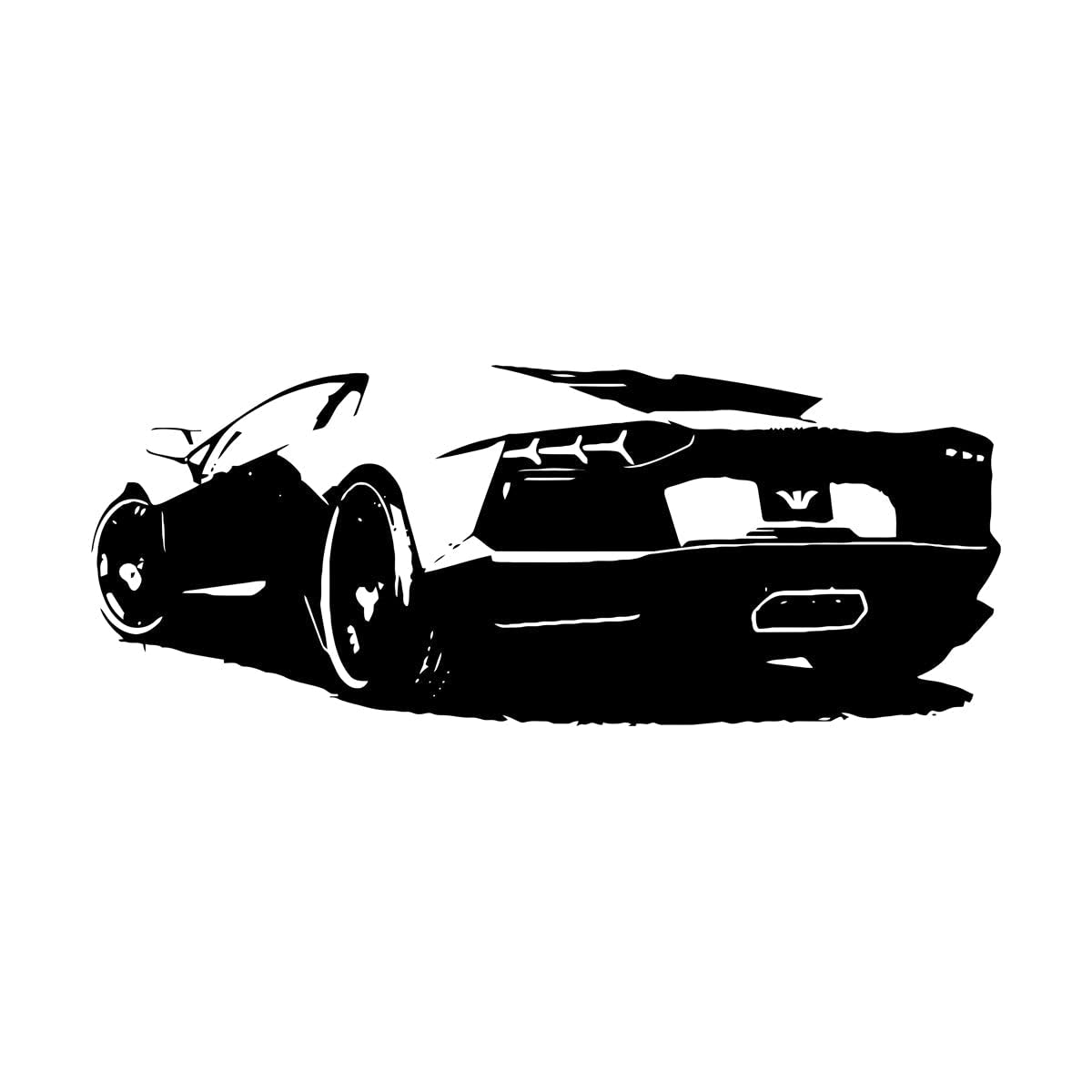 Lzhouting Boys Wall Stickers 2995 Sport Car Wall Sticker For Children Room Decoration Vinyl Home Interior Wall Decals Removable Nursery Room Wall Murals Small - 22X57cm