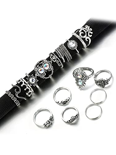Astonish Oxidised Rings Set of 3