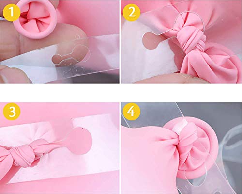 Image of Rozi Decoration Balloon Accessories Tool Kits (Balloon Chain /Arch & Glue Dot 2 roll Each) Transparent,non toxic,4 pieces