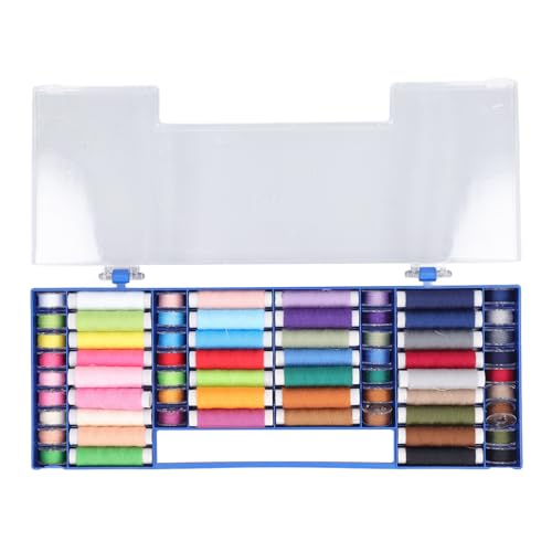 Set de Hilos de Costura de Poliéster KuaJiGo 64 colores, 50 yardas por bobina, para coser a mano y a máquina