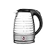 Eldom C465 Bouilloire en verre sans fil 1,7 l 2000 W Réservoir d'eau original avec rétroéclairage LED, fabriqué en verre ondulé