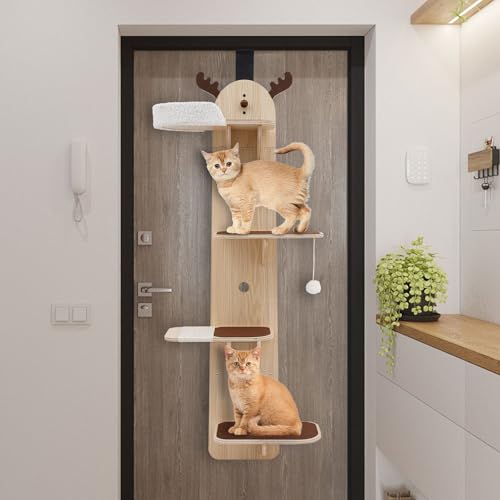 Árbol para Gatos de Puerta 4 Niveles con Nido miniatura 4