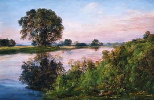 Peinture sur toile beau paysage naturel hollandais pour une ambiance sereine