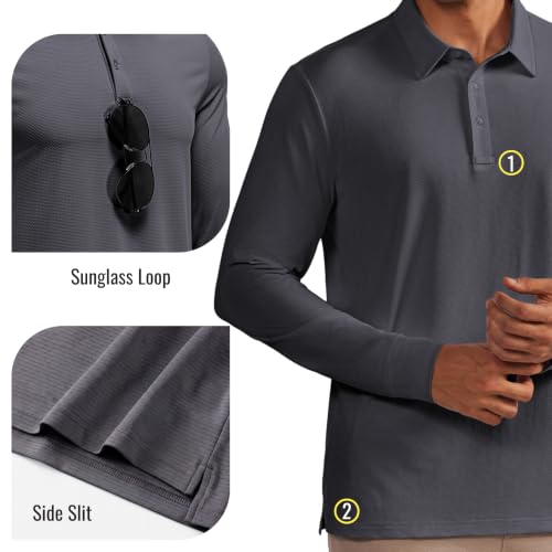 Men's Long Sleeve Polo Shirts  - image 4