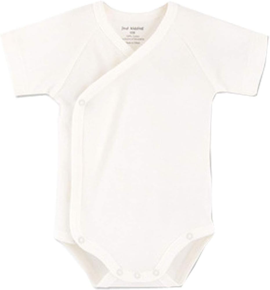 Baby Boys Girls Short Sleeves Kimono Clothes Cotton Baby Side-Snap Bodysuit Pack of Baby Layette Set - Image 3