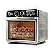 G3 Ferrari G10221 Forno Air Fryer Multifunzione 32 L, 2000 W, 5 Programmi di Cottura, 6 Resistenze, Temperatura Regolabile fino a 230 °C, Display con Timer, Accessori Inox Senza BPA/PFOA, Nero-Argento