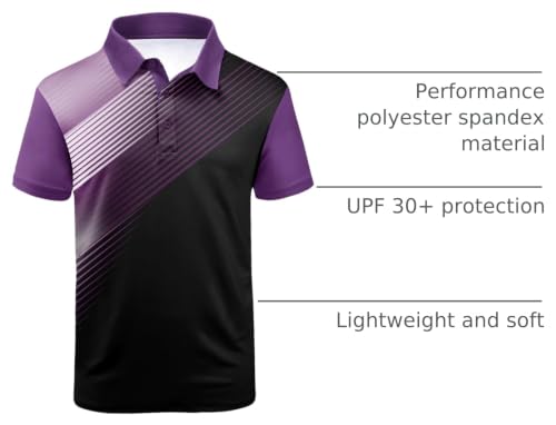 Image of ZITY Mens Golf Shirt Short Sleeve Athletic Casual Work Collared Polo Tshirt