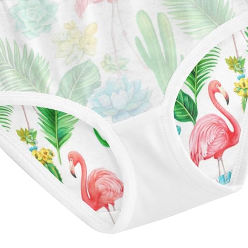 Joisal Flower Girls Underwear Toddlers 2t Cotton Cute Panties Girl Pink Flamingos Tropical Underpants Briefs 5