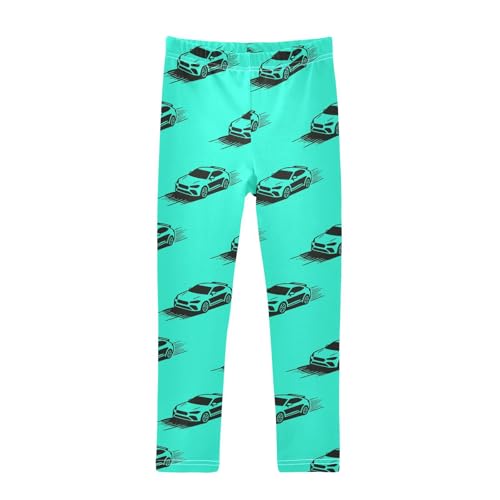 Girls' Leggings Car Green Kids Yoga Tights Pants 1 Pack 2302370