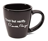 Ronald Reagan Trust But Verify Quote Coffee Mug Cup - Reagan Library Exclusive - 12 ounces - Ceramic - Famous Quote