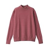 無印良品 婦人 洗えるウールハイゲージハイネックセーター レディース BA1OYA4A スモーキーピンク 婦人S