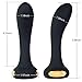 Vibrating G-spot Vibrator - Rechargeable & Waterproof - Body Safe Silicone & Colorful Lights - 7 Stimulation Modes Vibrator - for Women, Men, Couples (Black)
