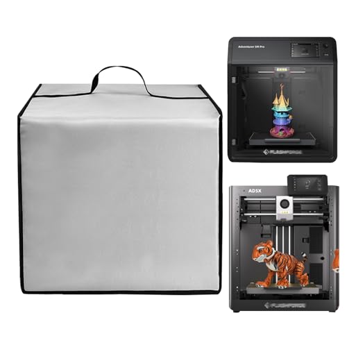 3D�v�����^�[�J�o�[ ���ϋv �h�� �Ód�C�h�~ �i�C�����W FLASHFORGE Adventurer 5M Pro/AD5X �}���`�J���[ 3D�v�����^�[�p 3D�v�����^�[ ���j�o�[�T���ی�P�[�X (�V���o�[)