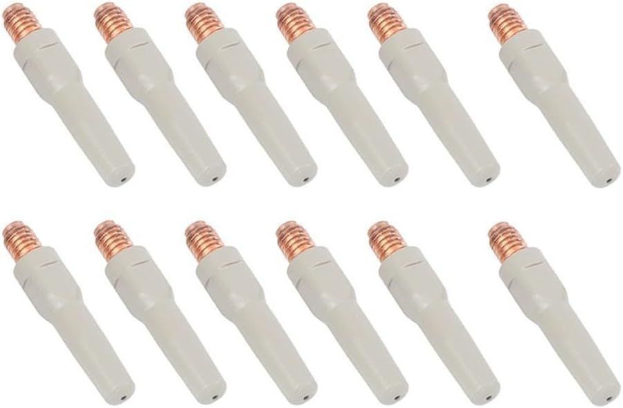 12PCS Non-Stick Coating Welding Tips Metal 45x1.2mm Torch Accessory for 15AK Copper and Gray