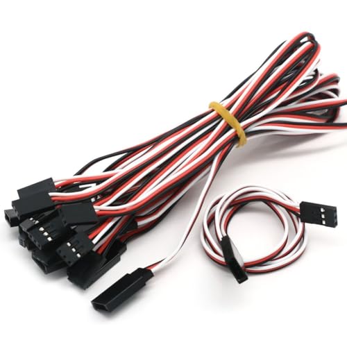 RC サーボ延長コード ワイヤーリード RC ヘリコプターやドローンと互換性あり さまざまな長さの 10 個 100mm 150mm 200mm 300mm 500mm(500MM)