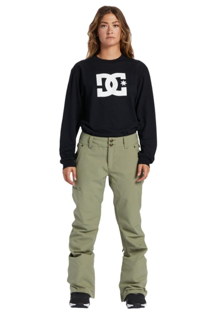 DC Shoes Women's Snowboard Pants - Nonchalant Pant | Cream Gold, Medium