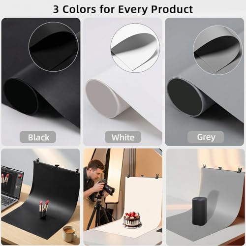Fondos fotográficos PVC con soporte ajustable 23.6x35.4 in miniatura 2