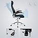 SONGMICS OBN86BK Silla giratoria de Oficina Silla de Escritorio de Malla con...