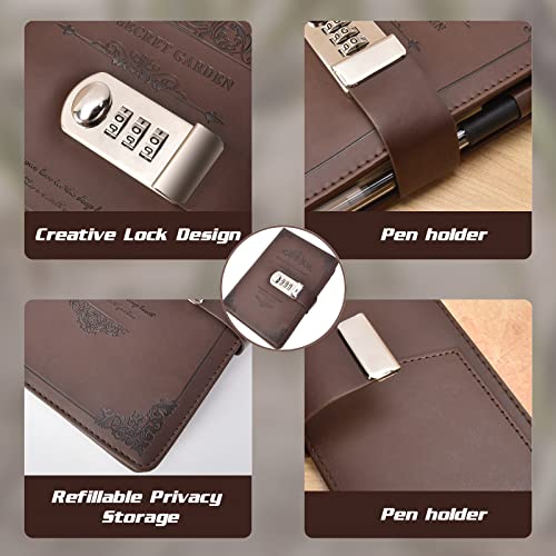 Diario Segreto con Codice, Cizen A5 Pelle Diario