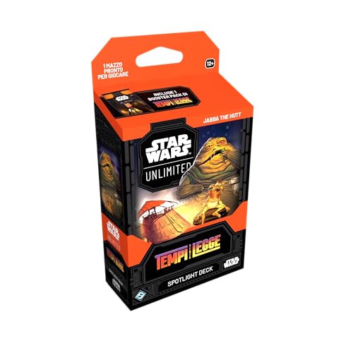 Asmodee FFG Star Wars: Unlimited Gioco di Carte Collezionabili Tempi senza Legge - Spotlight Deck Jabba the Hutt - Carte esclusive - Dai 12 anni, 2+ giocatori - Versione italiana