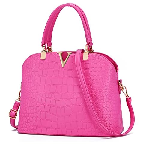 LIZHIGU Purses for Women Crossbody Bags Small Satchel Shoulder Bag Fashion Top Handle Handag 02 Hot Pink Cover