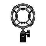 Microphone Shock Mount Holder Anti Vibration Suspension, PEBA Compatible for Microphone Models AT2020, AT2020 USB, AT2035, AT2050, AT3035, AT3060