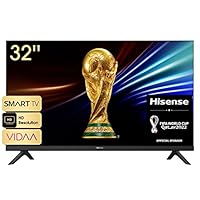 Hisense 32A4EG (32 Zoll) Fernseher, HD Ready - Smart TV, Triple Tuner DVB-T2 / T/C / S2 / S, Works with Alexa, WiFi, Game, Hotel Mode, Schwarz [2022 ]