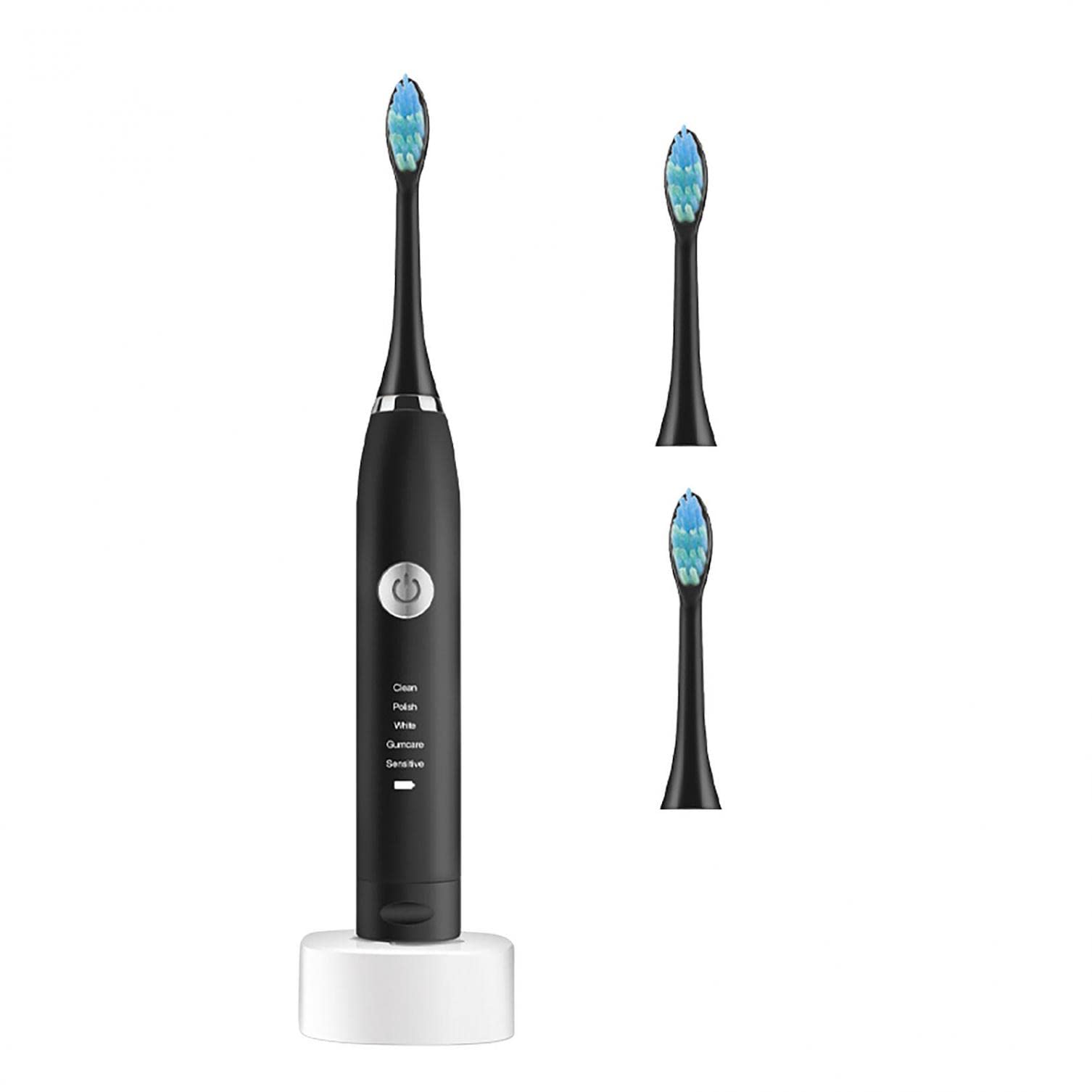 YYDGH Electric Toothbrush for Adults Sonic Toothbrush with 2 Brush Heads Rechargeable Electric Toothbrush 3 Hours Fast Charge