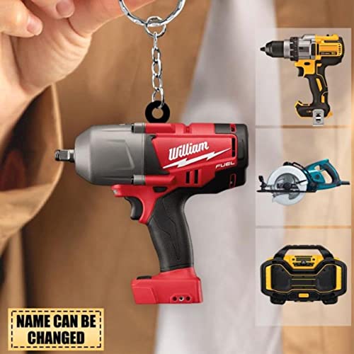 2023 Personalized Power Tool Acrylic Keychain Gift For Plumbers Electricians Contractors Dad Boyfriend Husband Gift Ideas 2D Print #TOP2