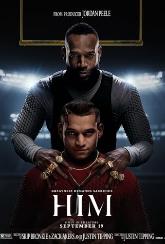 Him 2025 Movie Posters for Boys & Girls Bedroom Decor Wall Art Print Gift Poster 16x24, Unframed