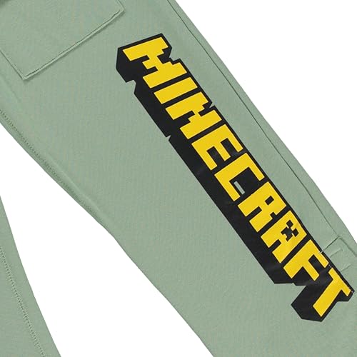 Minecraft Roupas de moletom cargo adaptáveis para meninos pequenos e grandes tamanhos PP-GG, Azul-ma