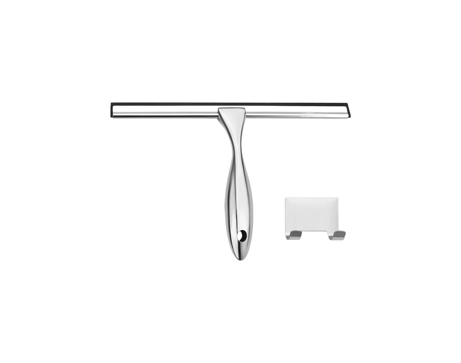 FGJsfhrDTU Stainless Steel One-Sided Squeegee with Adhesive Hook