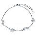 Produktbild Infinite U Elegantes Damen-Charm-Armband mit Sternen und Monden, 925er-Sterlingsilber, Zirkonia, verstellbare Handkette, Silber, Einheitsgröße, Sterling-Silber